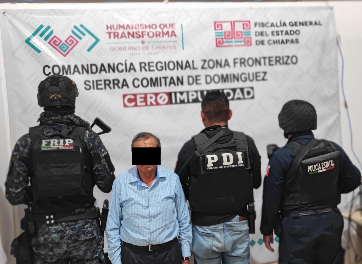 SSP y FGE llevan a cabo orden de aprehensión por el presunto delito de abuso de poder.