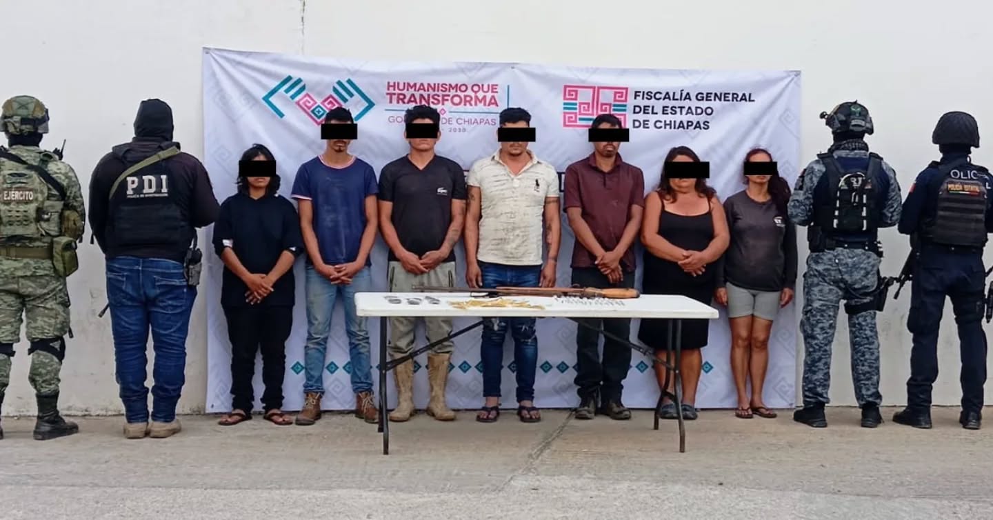 En operativo interinstitucional detienen a presuntos integrantes de la delincuencia organizada en Villaflores.