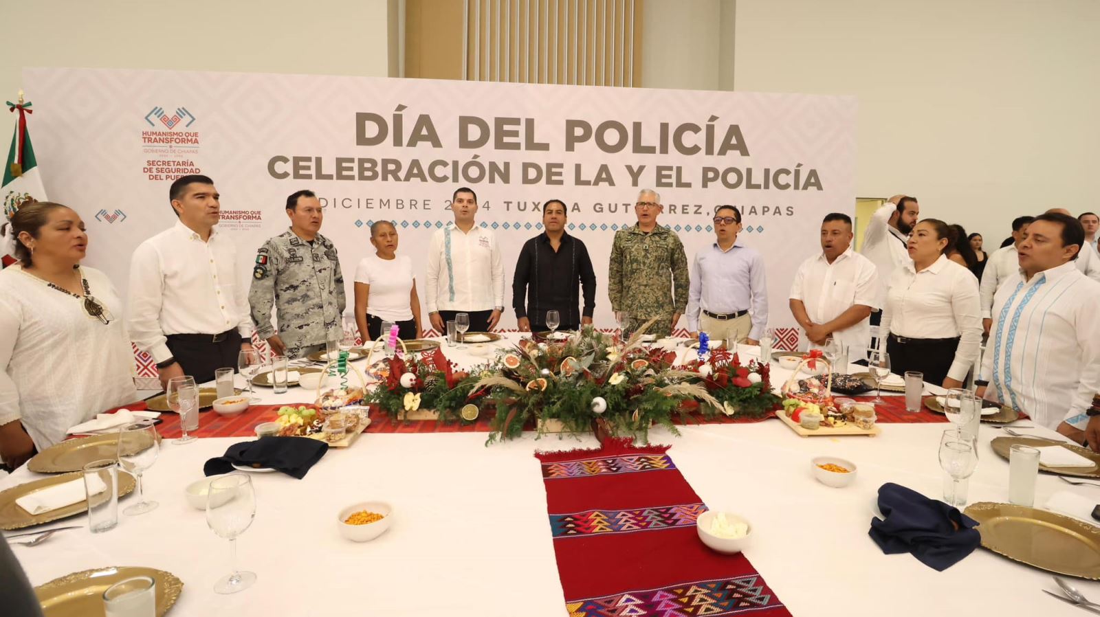 Secretaría de Seguridad del Pueblo realiza celebración del dia de la y el policía
